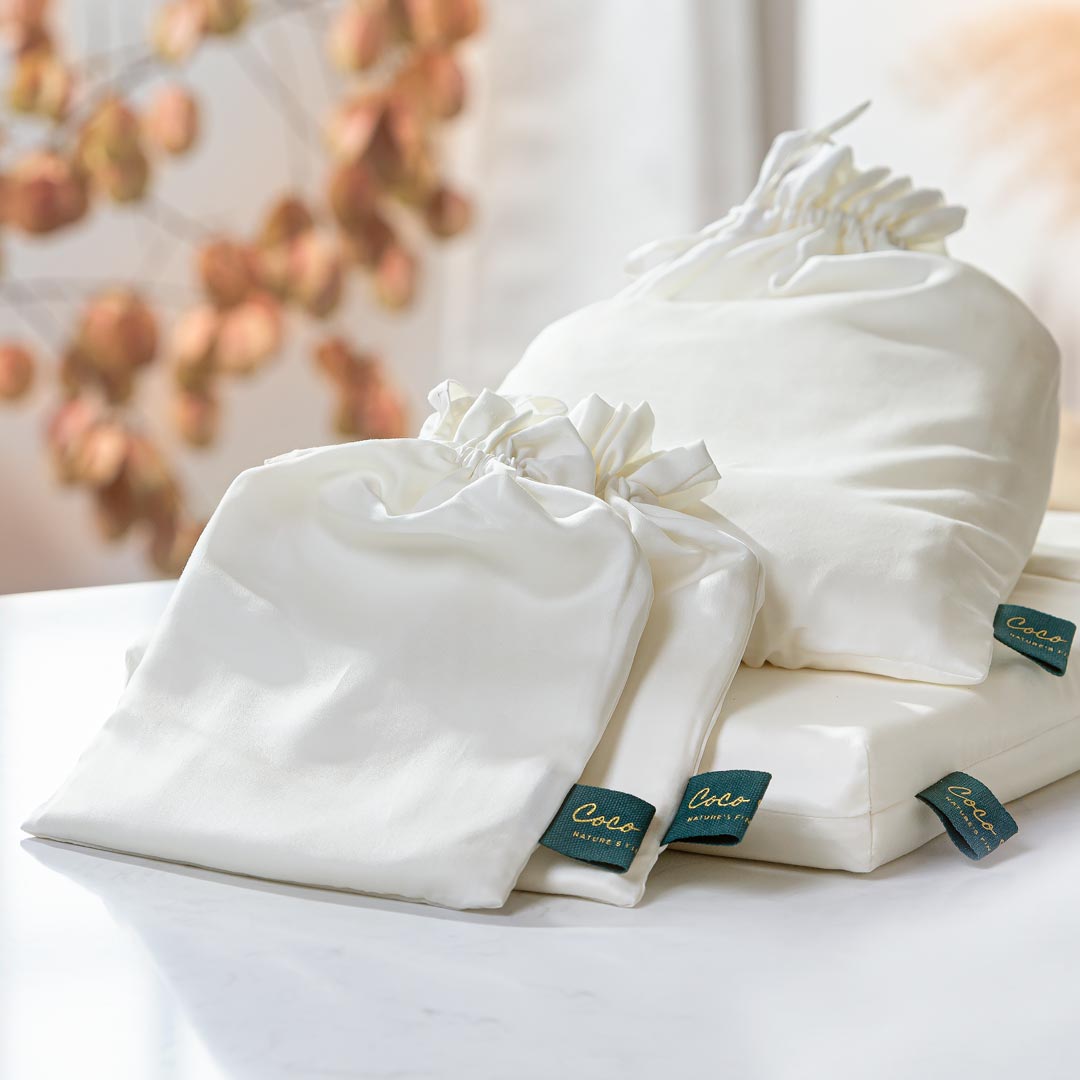 coco & cici tencel dekbedovertrek - off white - 200x200 cm - Afbeelding 7