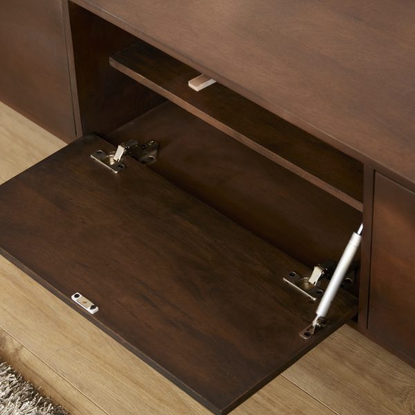 starfurn zwevend tv meubel vision - walnoot - 120 cm - Afbeelding 3