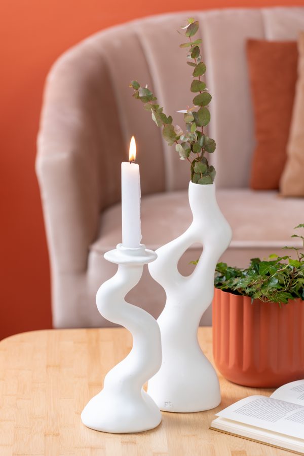 present time vaas organic swirls - wit - Afbeelding 4