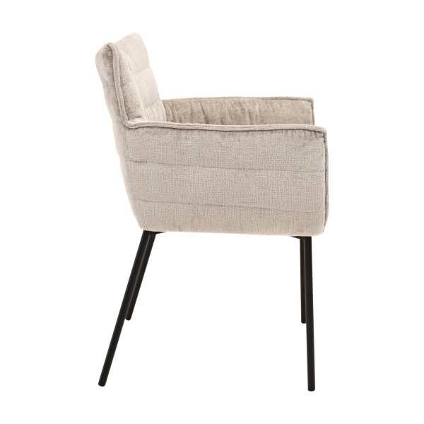 kick eetkamerstoel goos - grijs / beige - Afbeelding 4