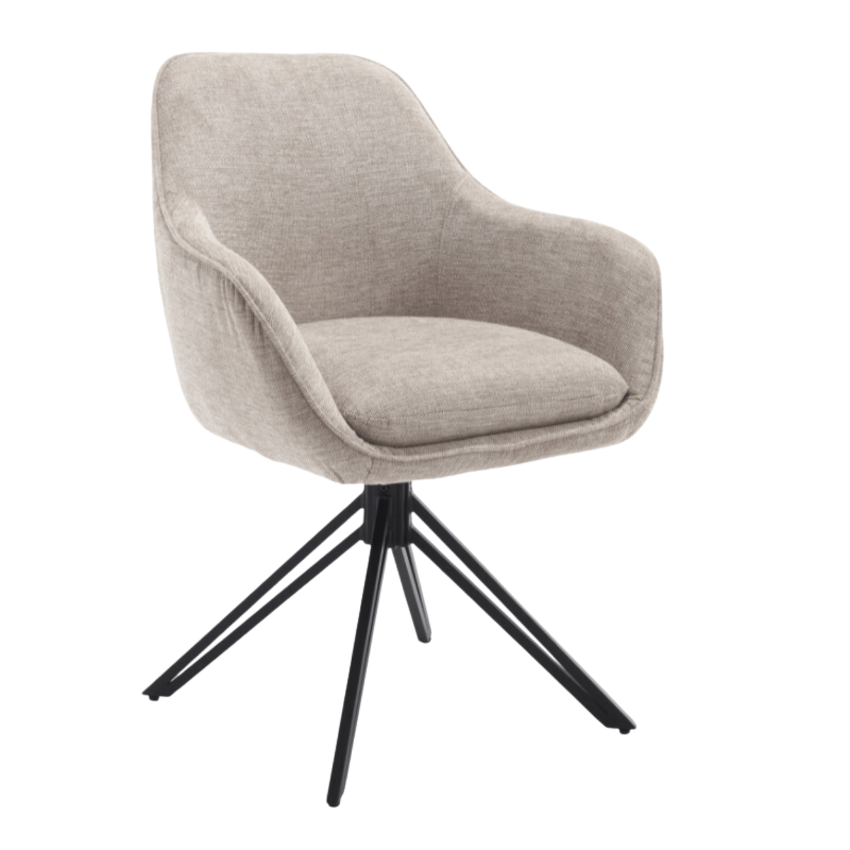 starfurn draaistoel jens - beige - set van 2 - Afbeelding 5