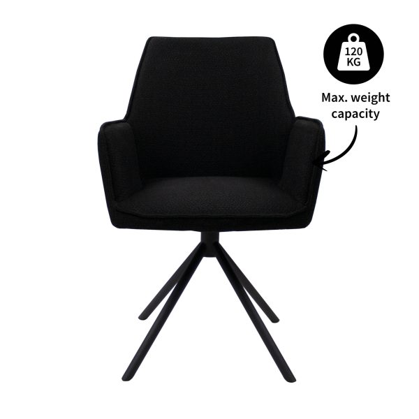 kick draaistoel alex - zwart - Afbeelding 8