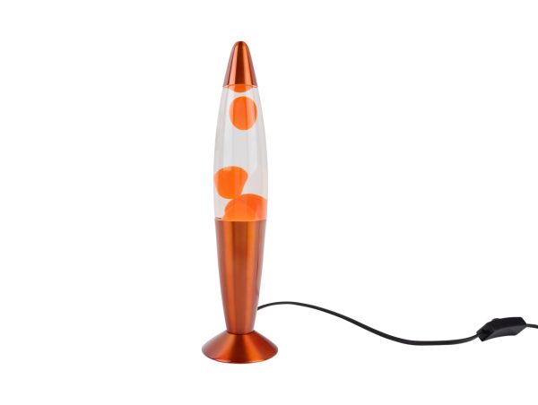 leitmotiv lava lamp funky rocket - oranje