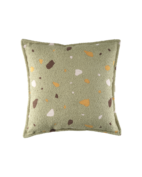 Terrazzo Moss Block Cushion