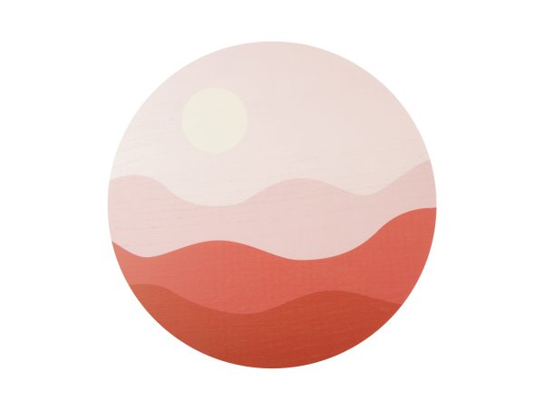 present time wanddecoratie sunset - roze - Ø40 cm