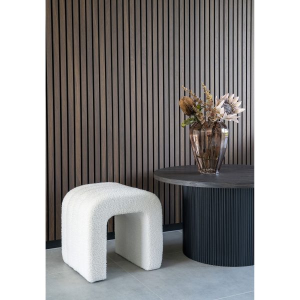 house nordic colma poef - bouclé - wit - Afbeelding 2