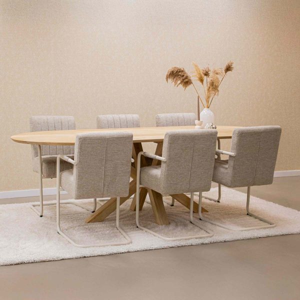 kick buisframe stoel isa - beige - Afbeelding 2