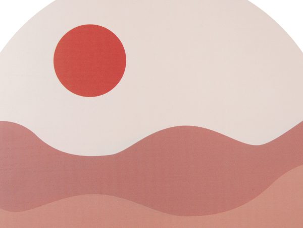 present time wanddecoratie sunset - bruin - Ø40 cm - Afbeelding 2