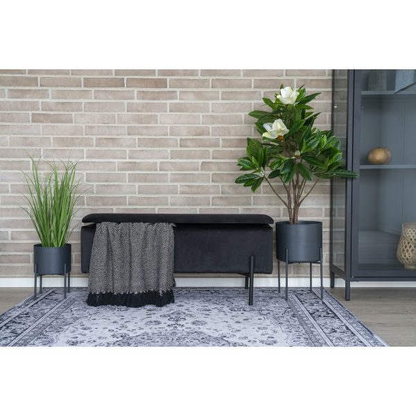 house nordic watford bankje - zwart - Afbeelding 2