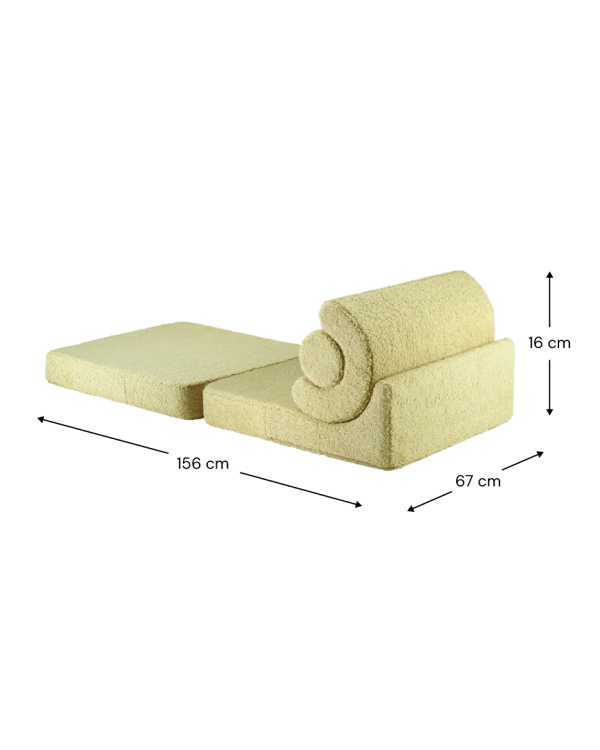 wigiwama flipster kinderstoel - matcha, bohemian, scandinavische, japandi, kinderkamer