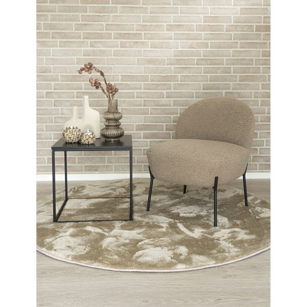house nordic miami vloerkleed - zand - Ø160 cm - Afbeelding 3