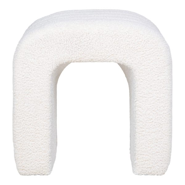 house nordic colma poef - bouclé - wit - Afbeelding 3