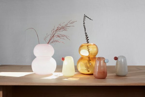 oyoy living lasi vaas - large - roze - Afbeelding 3