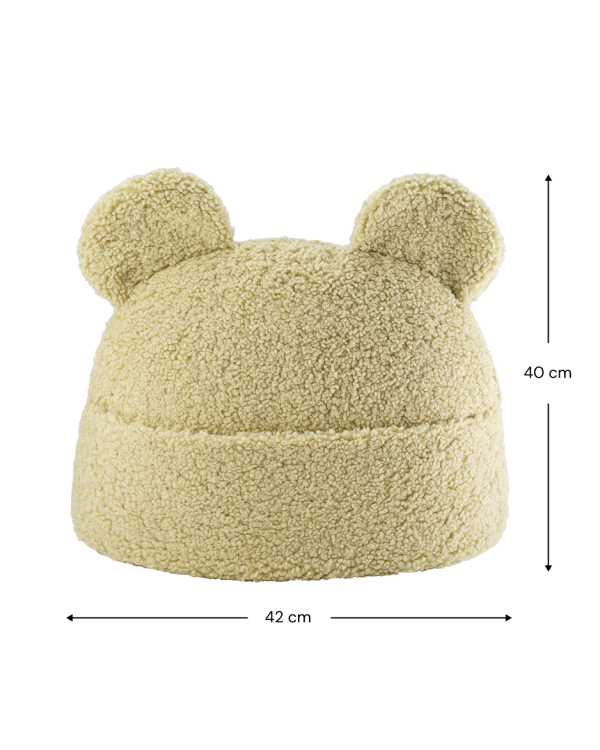 wigiwama teddy pouch - matcha, opberger, kinderkamer decoratie, styling, groen, groene beer