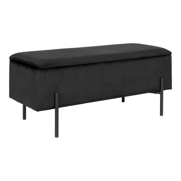 house nordic watford bankje - zwart - Afbeelding 3