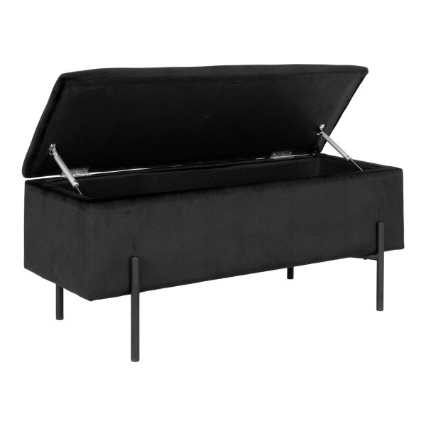 house nordic watford bankje - zwart - Afbeelding 4