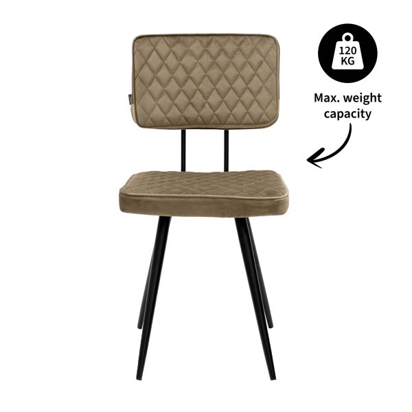 kick eetkamerstoel toby - taupe - Afbeelding 9