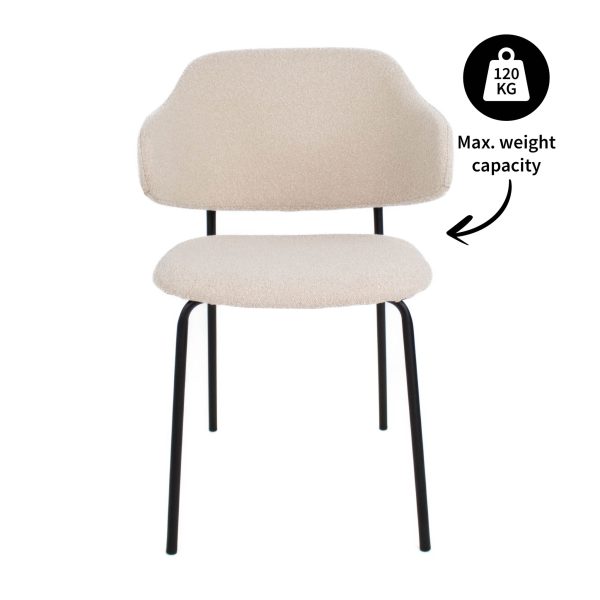 kick eetkamerstoel ella - beige - Afbeelding 10