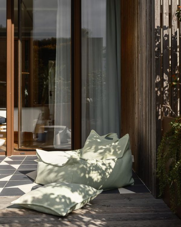 wigiwama outdoor zitzak - herba, beanbag chair groen, groene scandinavische zitzak voor buiten