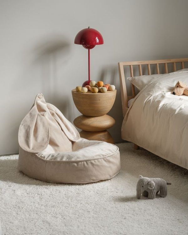 wigiwama bunny beanbag - dusty beige - Afbeelding 15