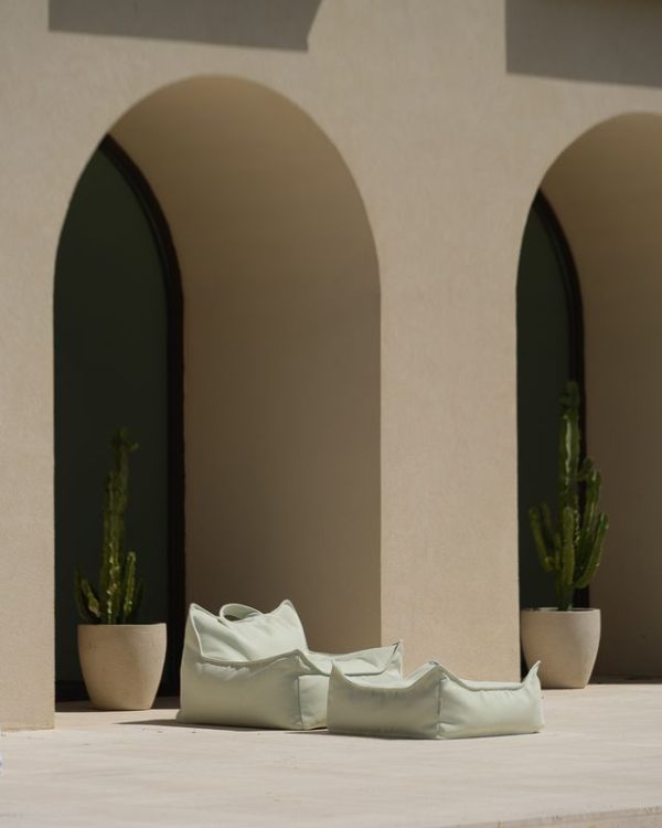 wigiwama outdoor ottoman - herba - poef voor buiten - scandinavisch - groen