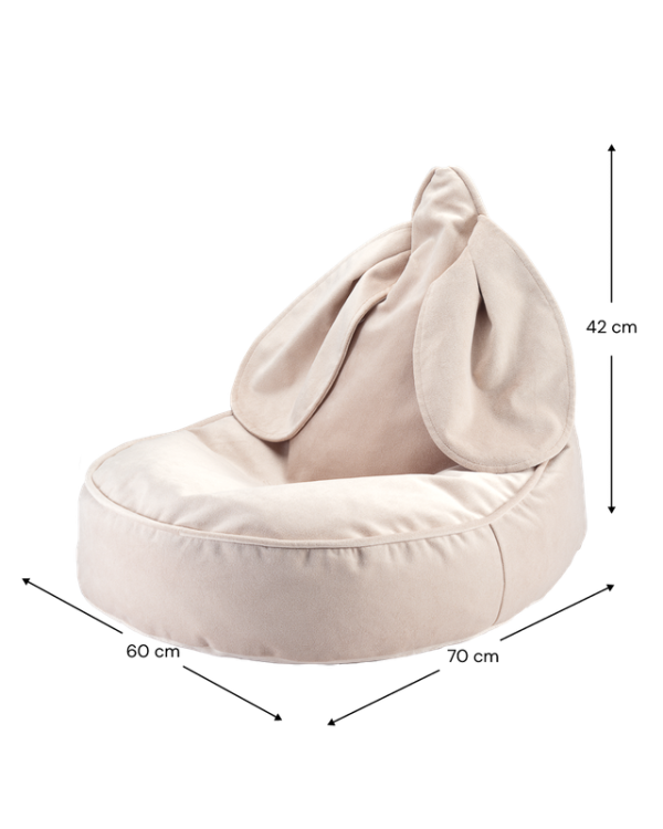 wigiwama bunny beanbag - dusty beige - Afbeelding 4