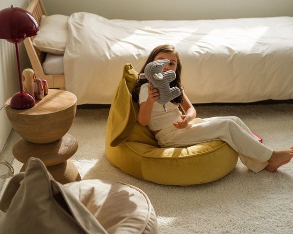 wigiwama bunny beanbag - salted caramel - Afbeelding 5