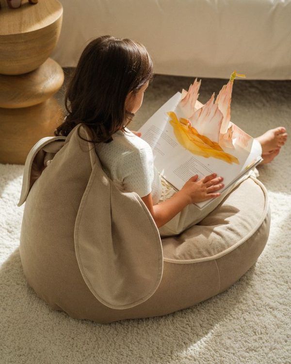 wigiwama bunny beanbag - dusty beige - Afbeelding 6