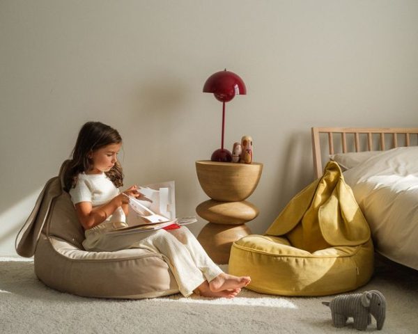wigiwama bunny beanbag - salted caramel - Afbeelding 6