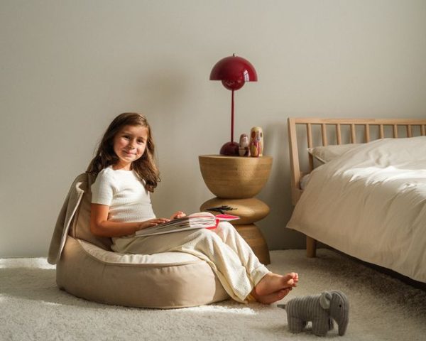 wigiwama bunny beanbag - dusty beige - Afbeelding 7