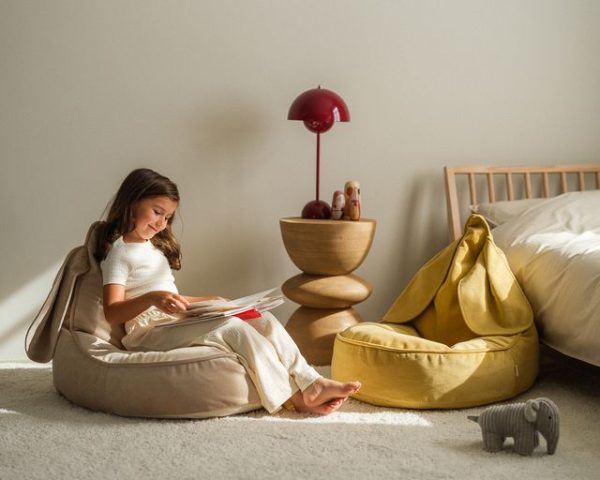 wigiwama bunny beanbag - salted caramel - Afbeelding 7