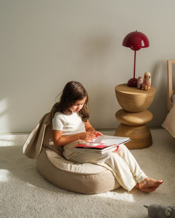 wigiwama bunny beanbag - dusty beige - Afbeelding 8