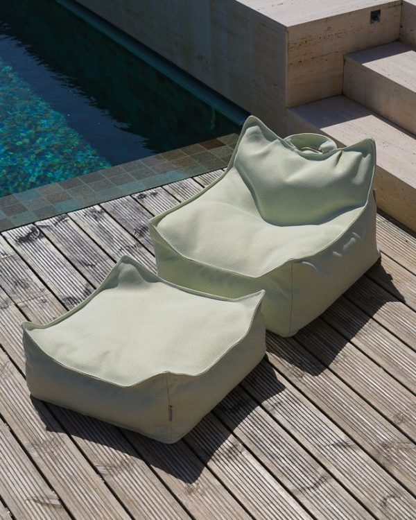 wigiwama outdoor zitzak - herba, beanbag chair groen, groene scandinavische zitzak voor buiten