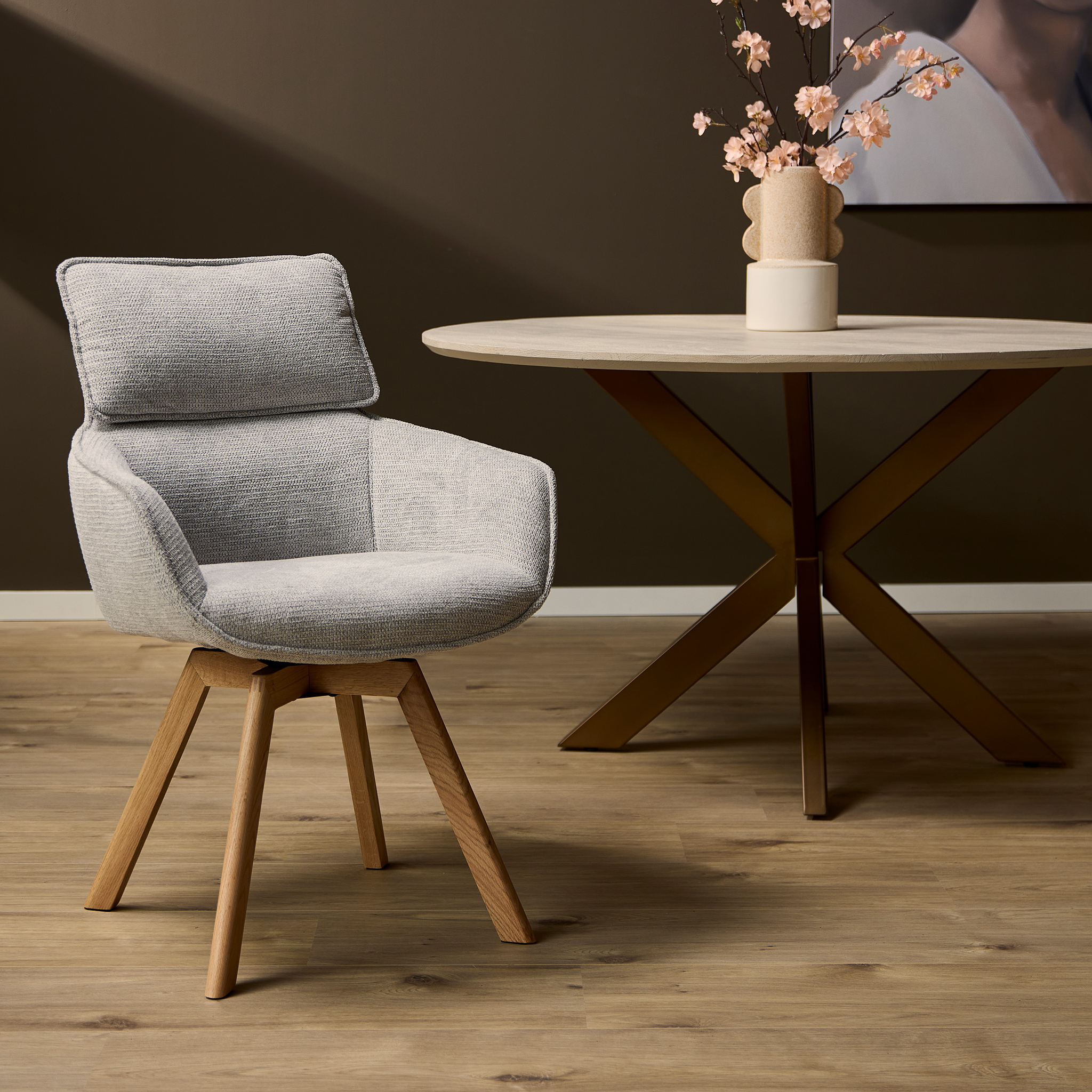 starfurn eetkamerstoel jona - taupe