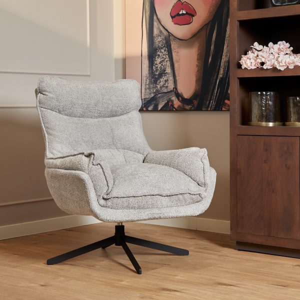 starfurn fauteuil vera - licht grijs