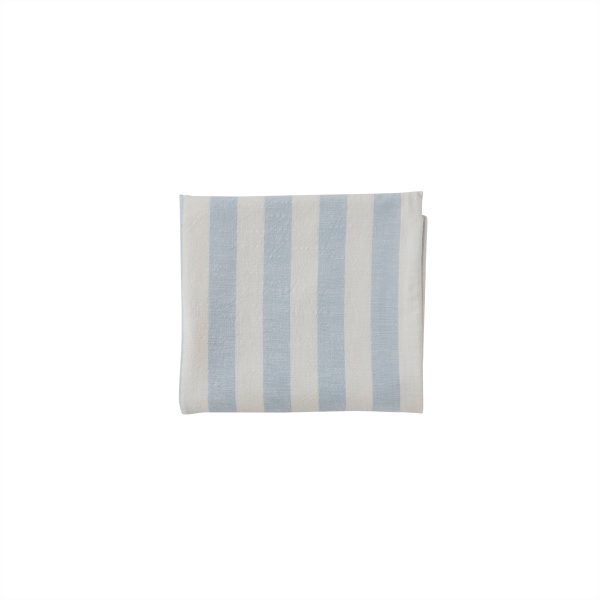 oyoy living gestreept tafelkleed - blauw - wit