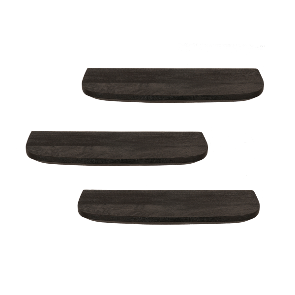 starfurn wandplank gusta - zwart - set van 3