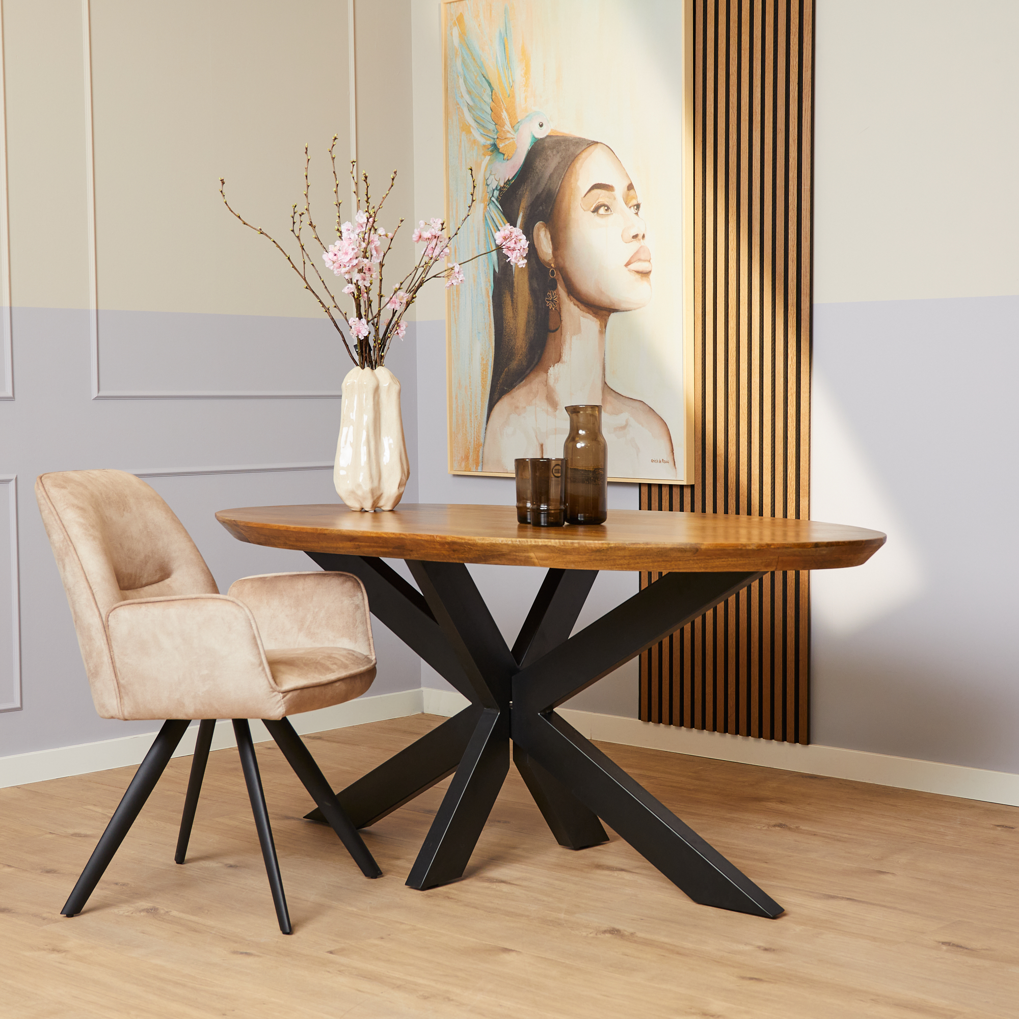 starfurn eettafel brandy - ovaal - 180 cm - Afbeelding 2