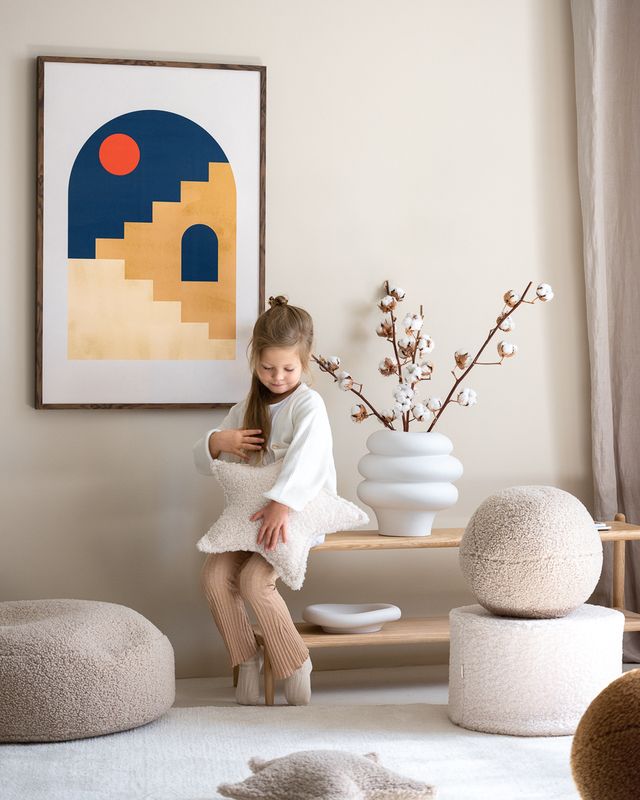 wigiwama ster kussen - crème - Afbeelding 11