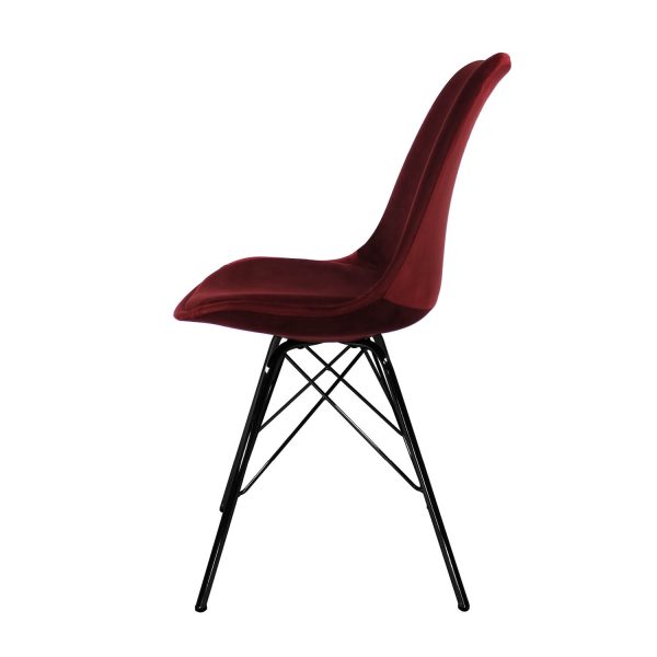 kick kuipstoel velvet - rood - Afbeelding 12