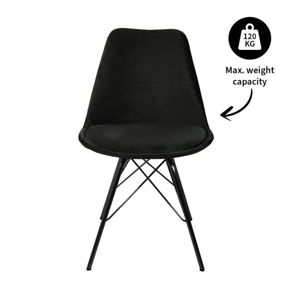 kick kuipstoel velvet - zwart - Afbeelding 14