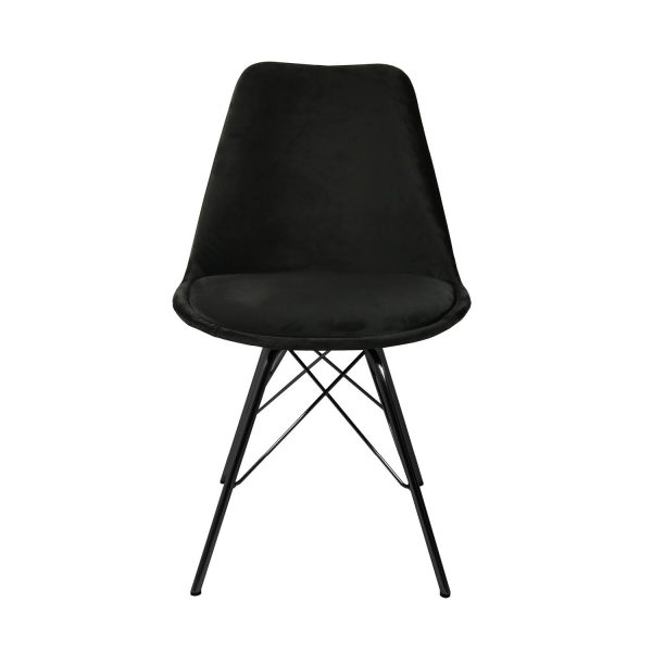 kick kuipstoel velvet - zwart - Afbeelding 3