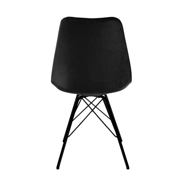 kick kuipstoel velvet - zwart - Afbeelding 4