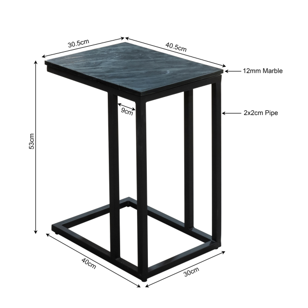 starfurn bijzettafel - zwart - Afbeelding 4