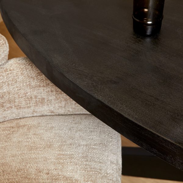 starfurn eettafel denver - zwart - ovaal - 180 cm - Afbeelding 4