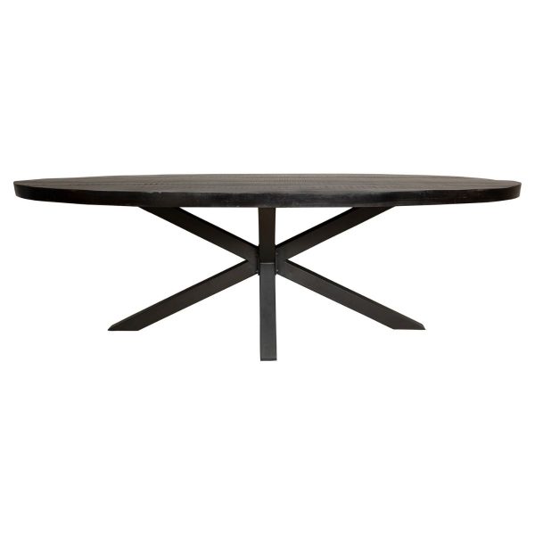 starfurn eettafel denver - zwart - ovaal - 180 cm - Afbeelding 5