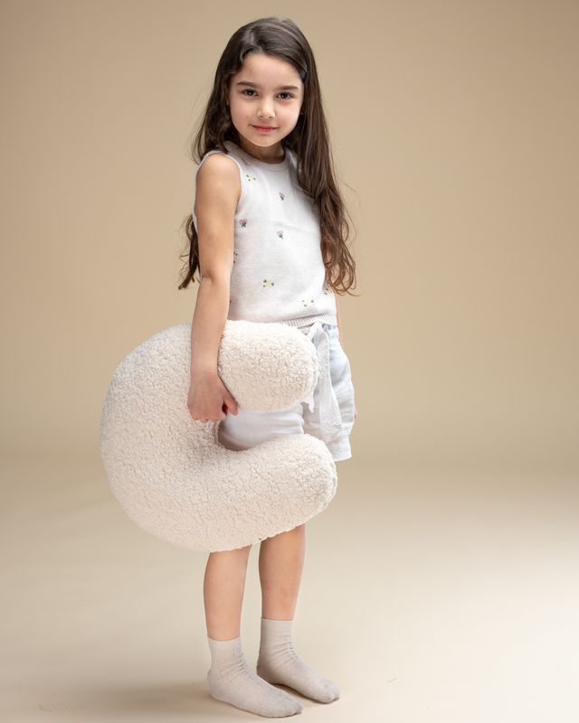 wigiwama u-kussen - crème - Afbeelding 6