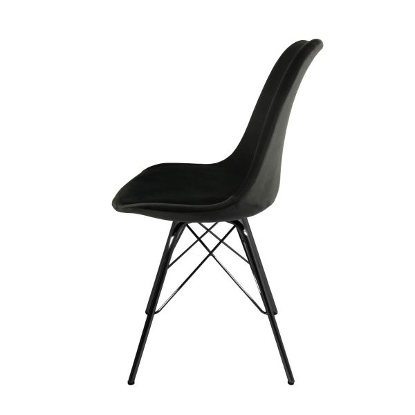 kick kuipstoel velvet - zwart - Afbeelding 6