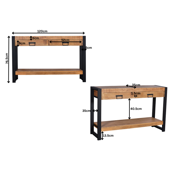 starfurn sidetable boaz - 120cm - Afbeelding 8