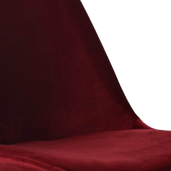 kick kuipstoel velvet - rood - Afbeelding 8